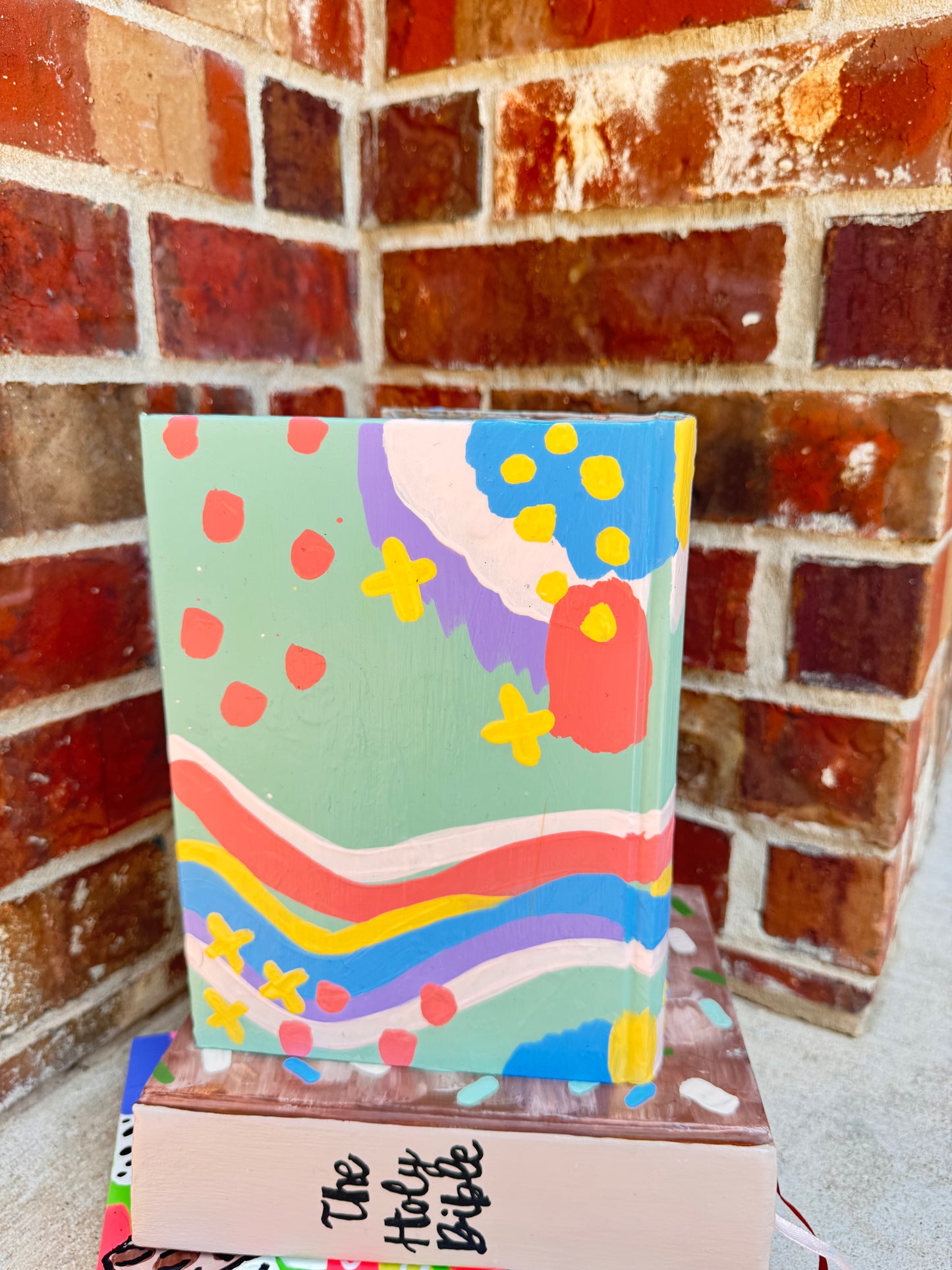 Ready To Ship - Pastel Hand Painted Bible