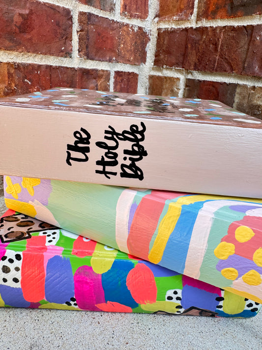 Fully Customized Hand Painted Bibles
