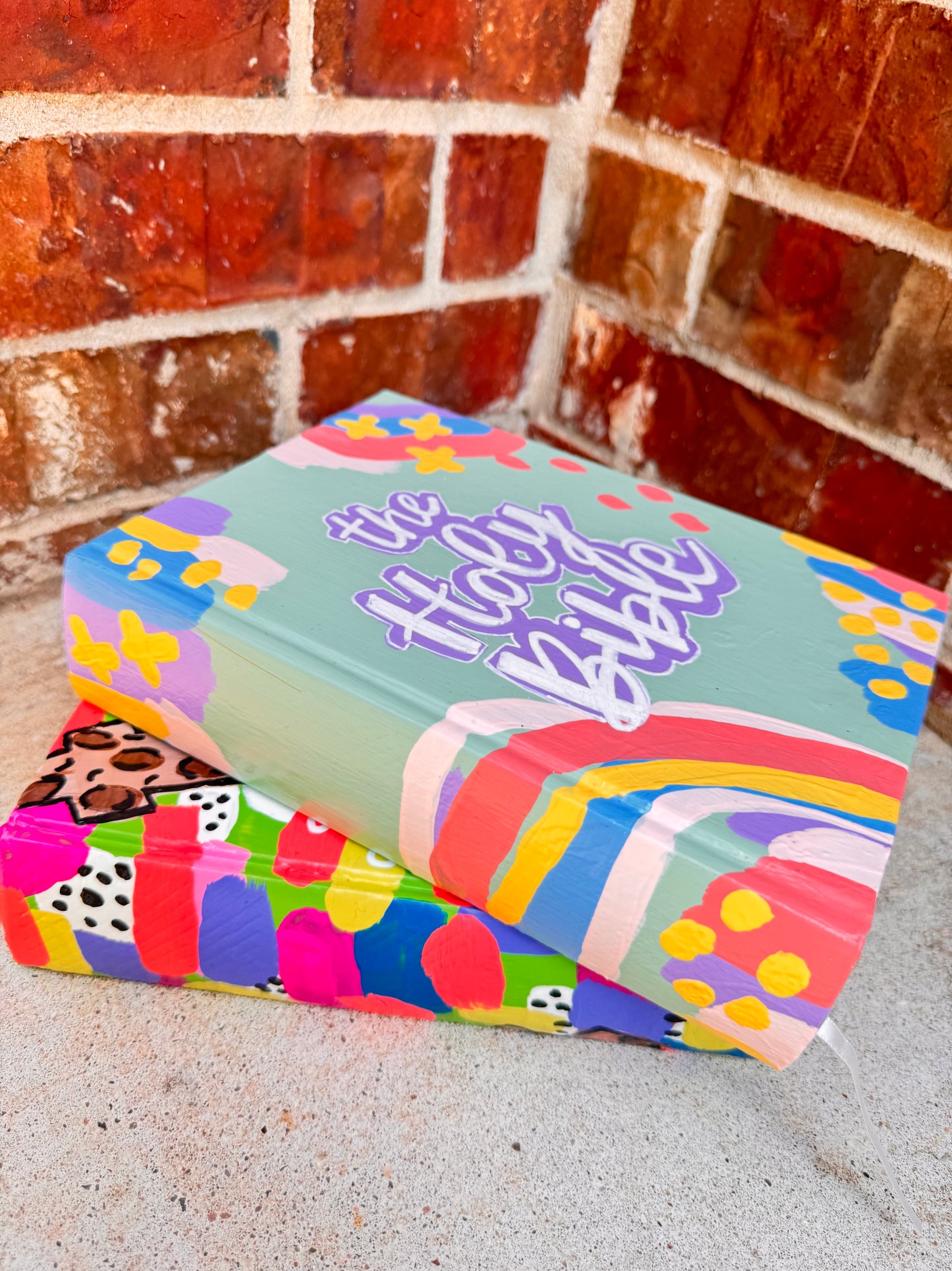 Ready To Ship - Pastel Hand Painted Bible