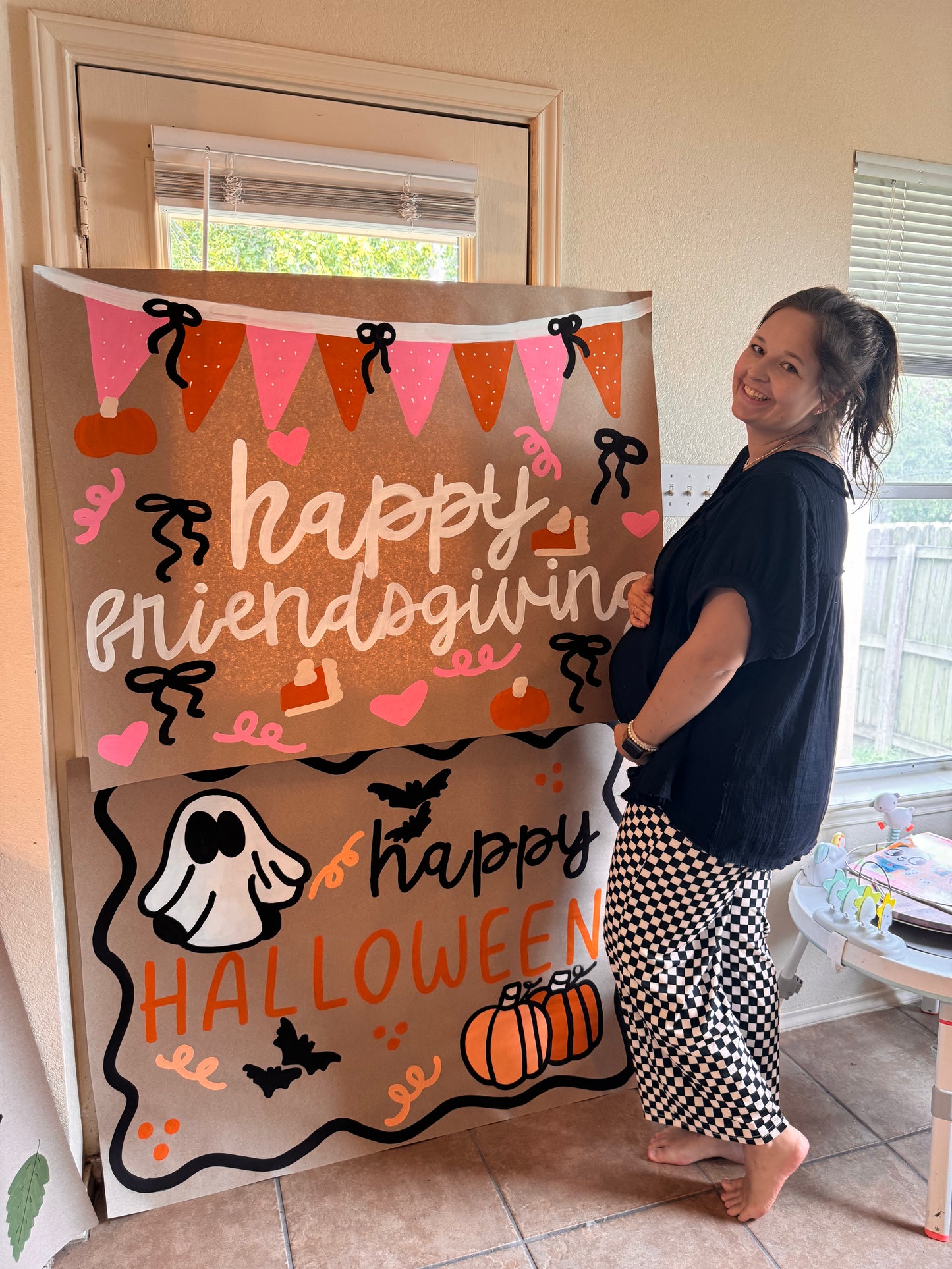 READY TO SHIP Friendsgiving All Things Girly Banner