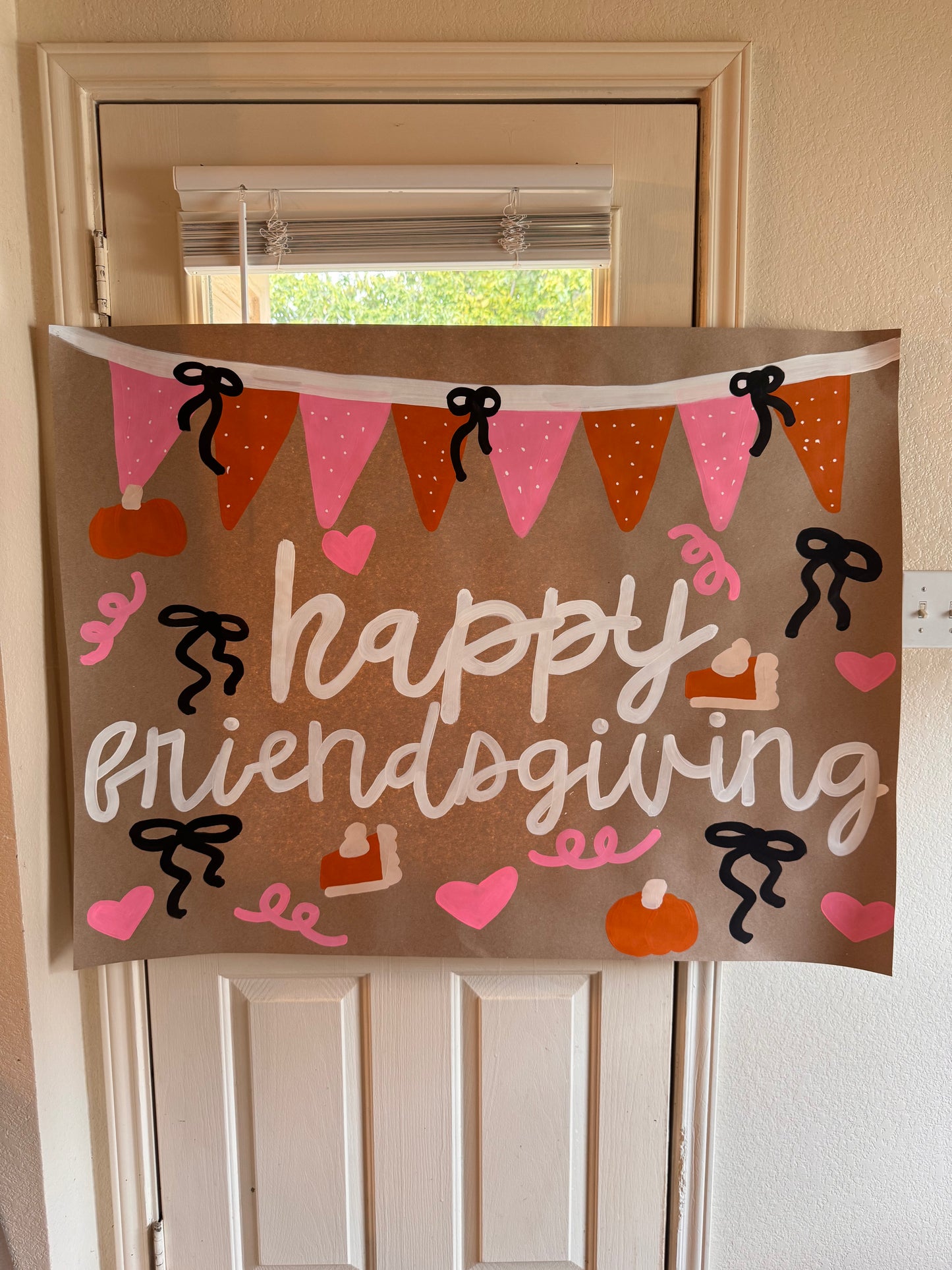 READY TO SHIP Friendsgiving All Things Girly Banner