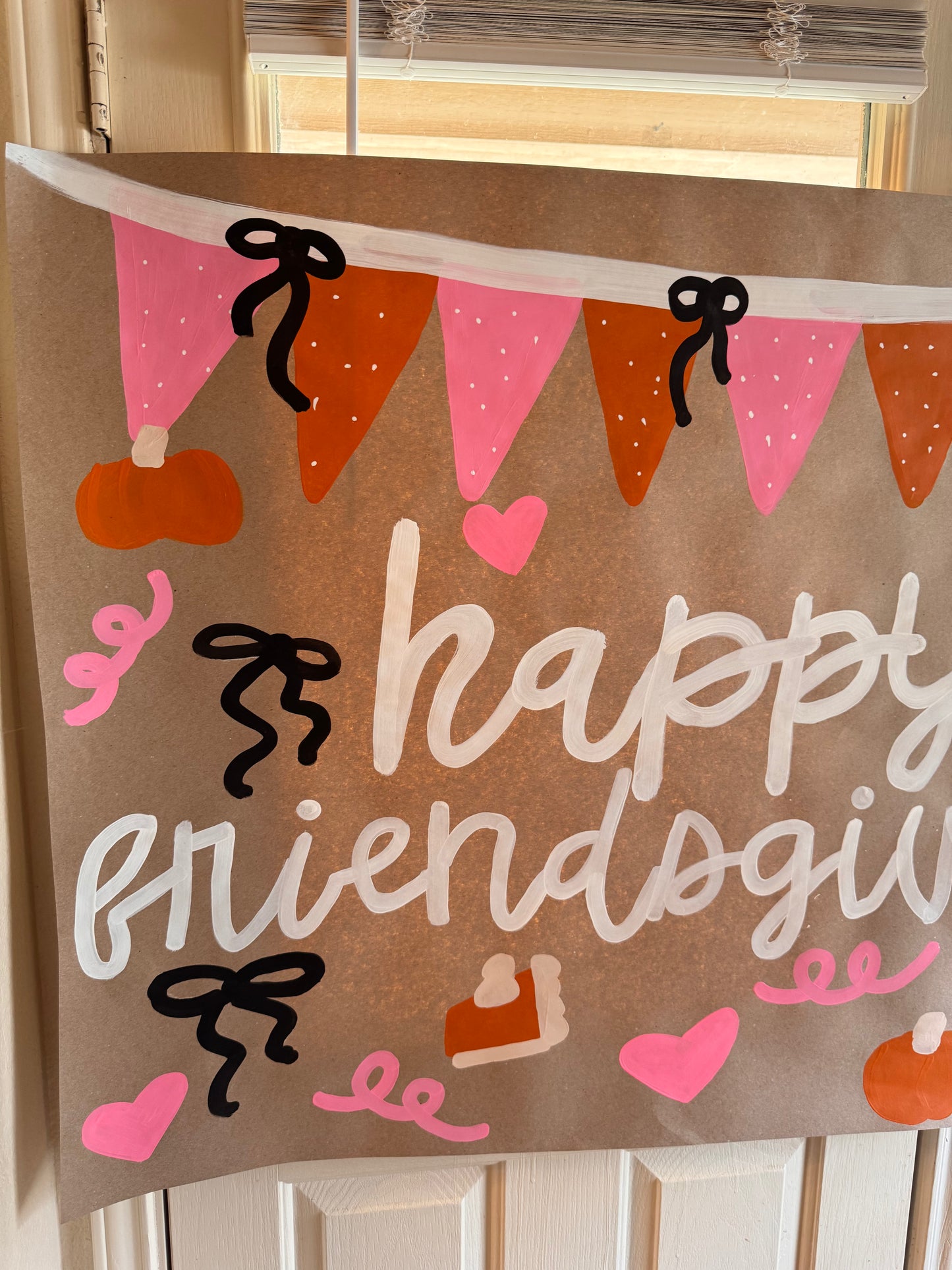 READY TO SHIP Friendsgiving All Things Girly Banner