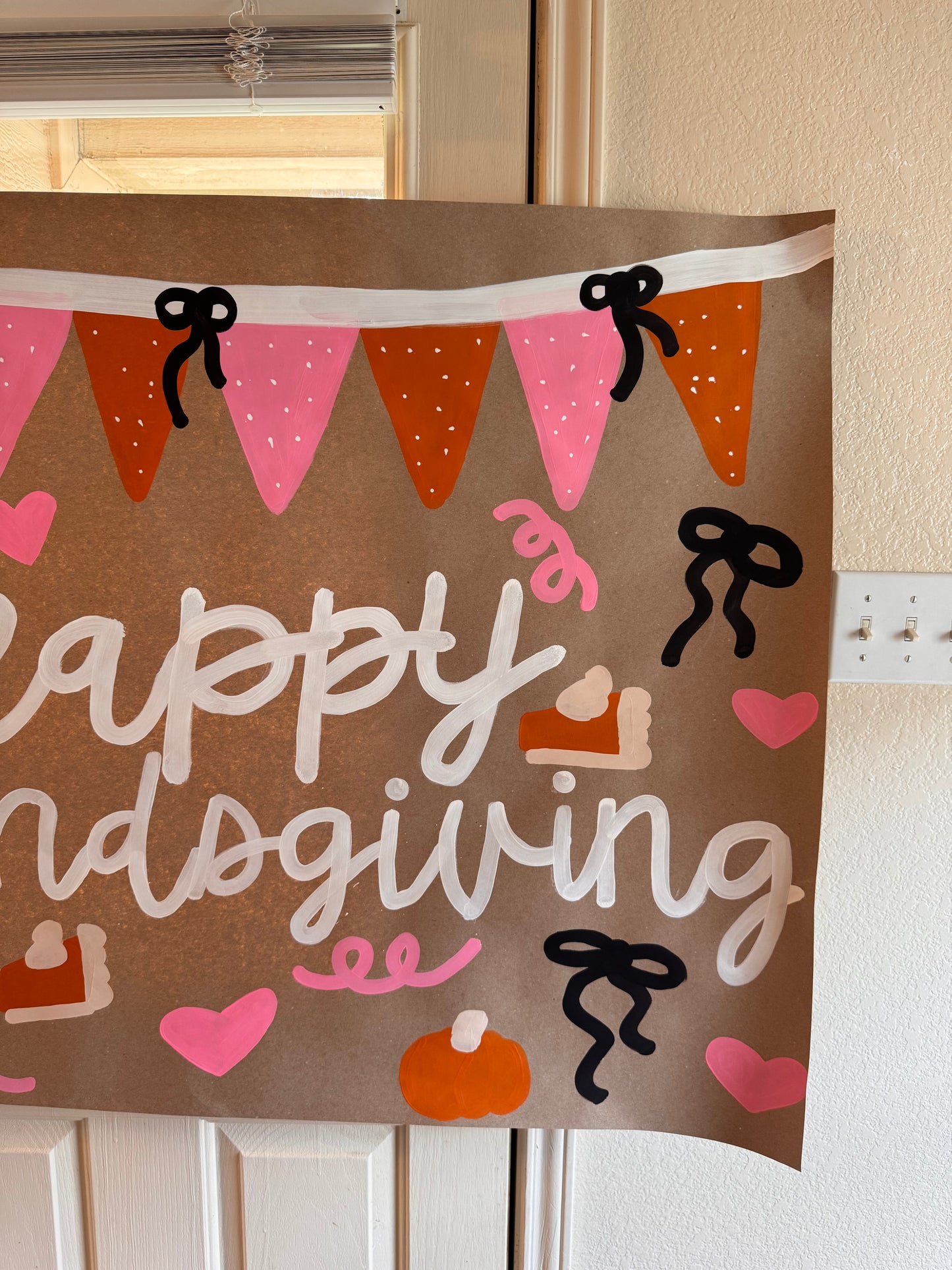 READY TO SHIP Friendsgiving All Things Girly Banner