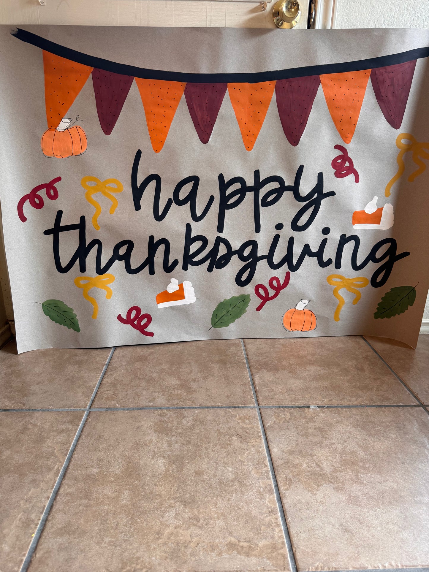 READY TO SHIP Classic Thanksgiving Banner
