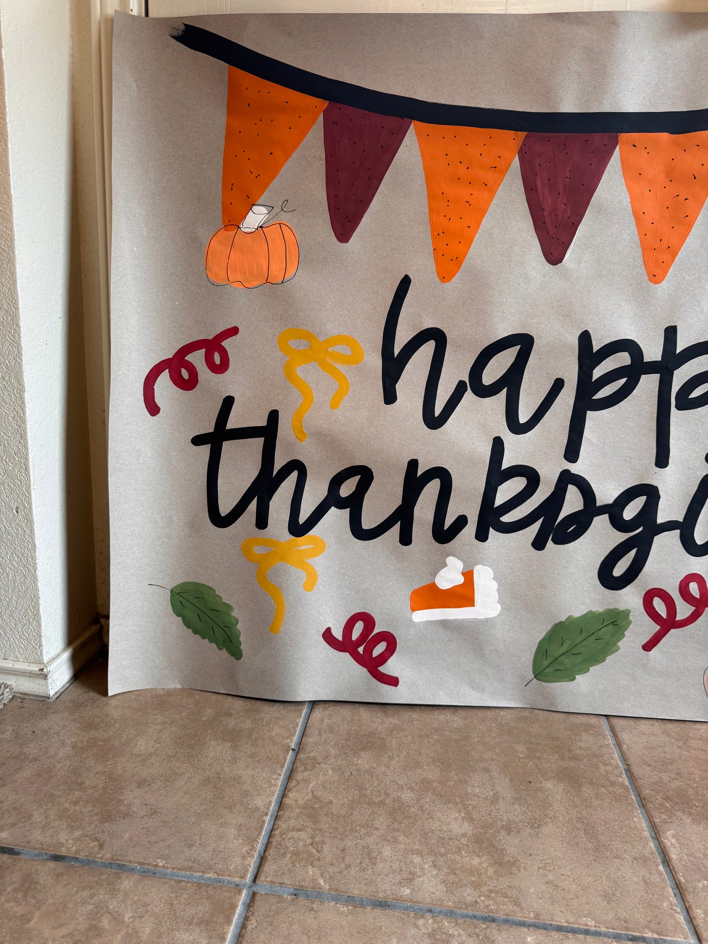 READY TO SHIP Classic Thanksgiving Banner