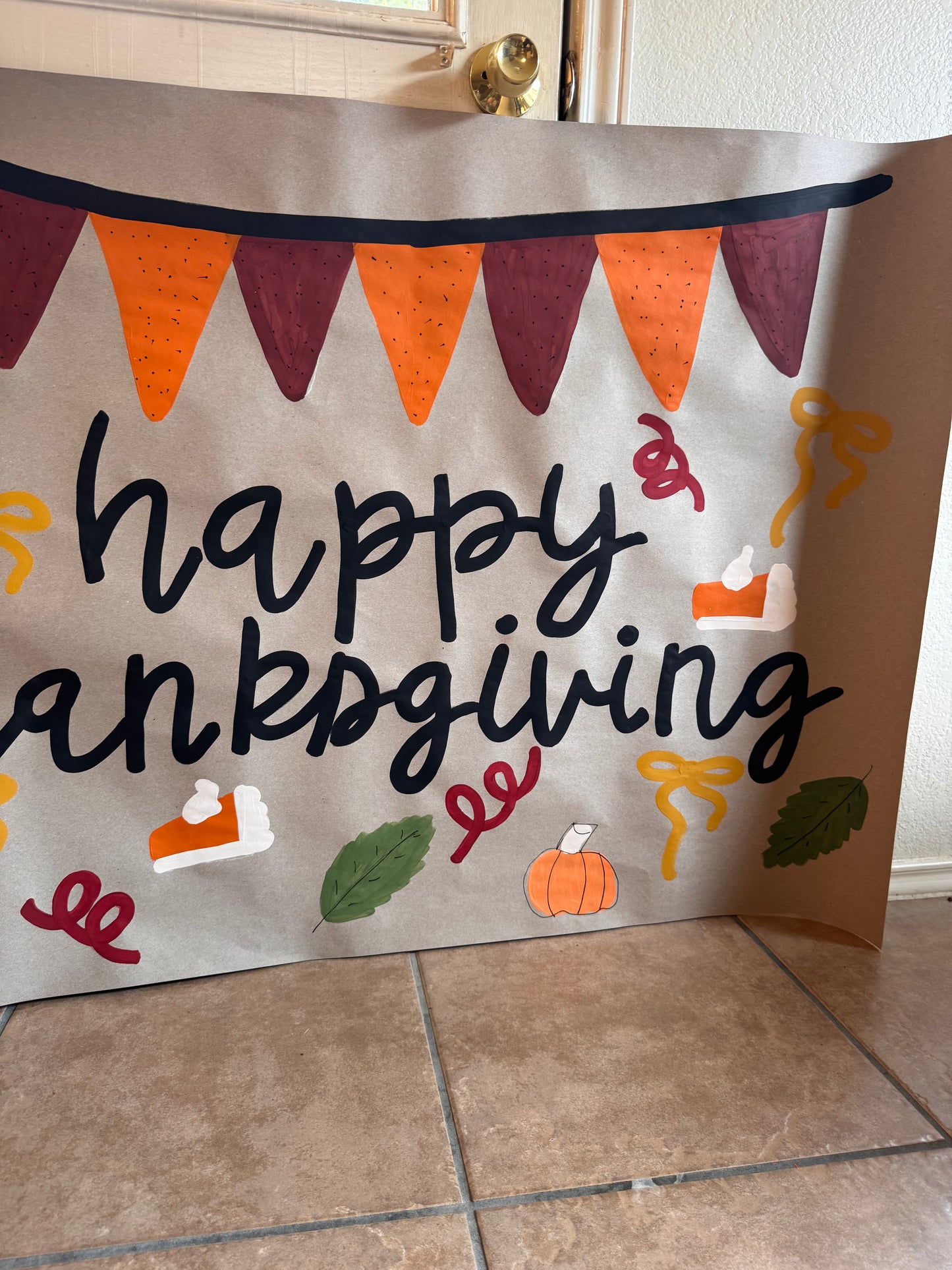 READY TO SHIP Classic Thanksgiving Banner