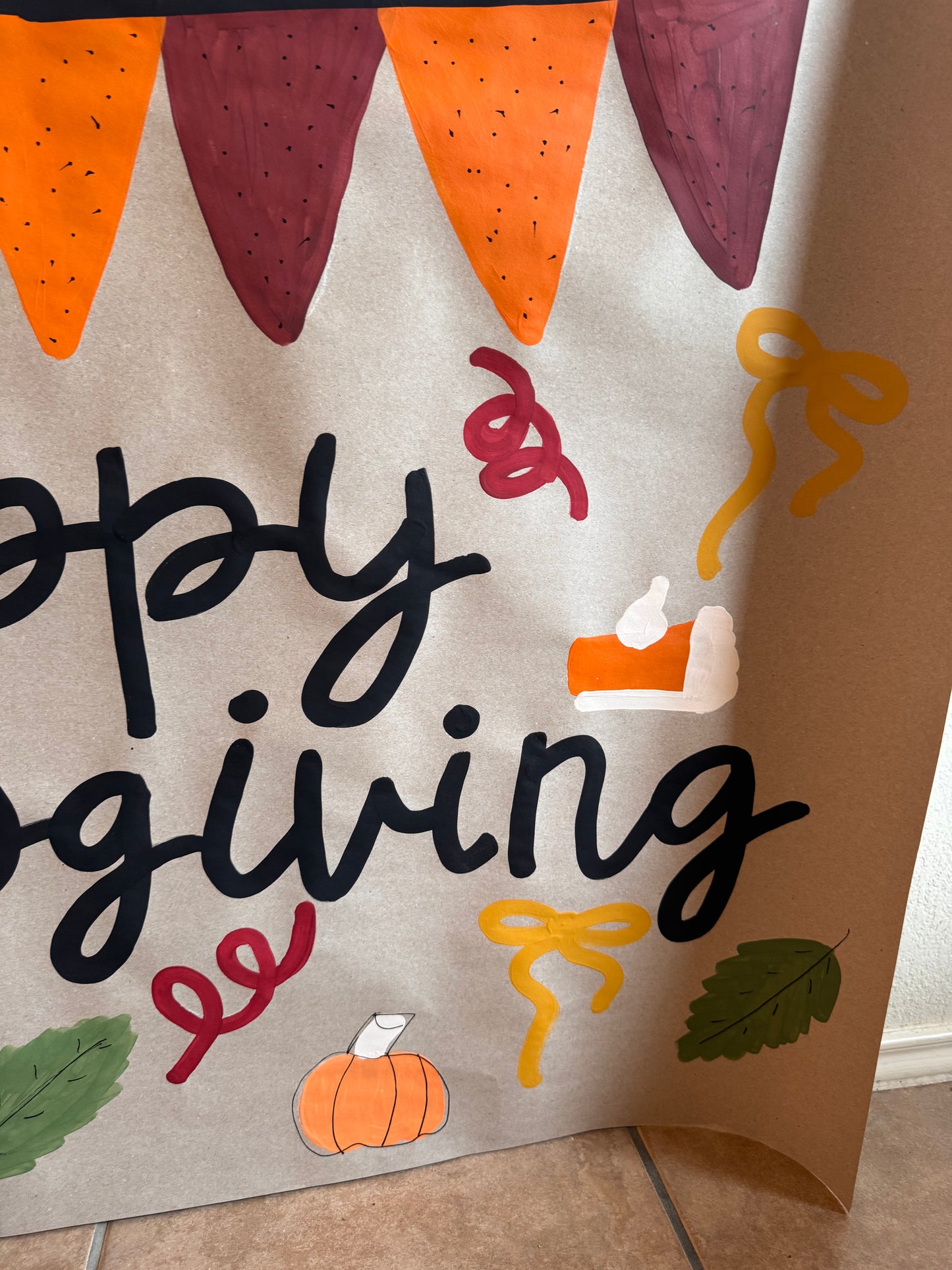 READY TO SHIP Classic Thanksgiving Banner