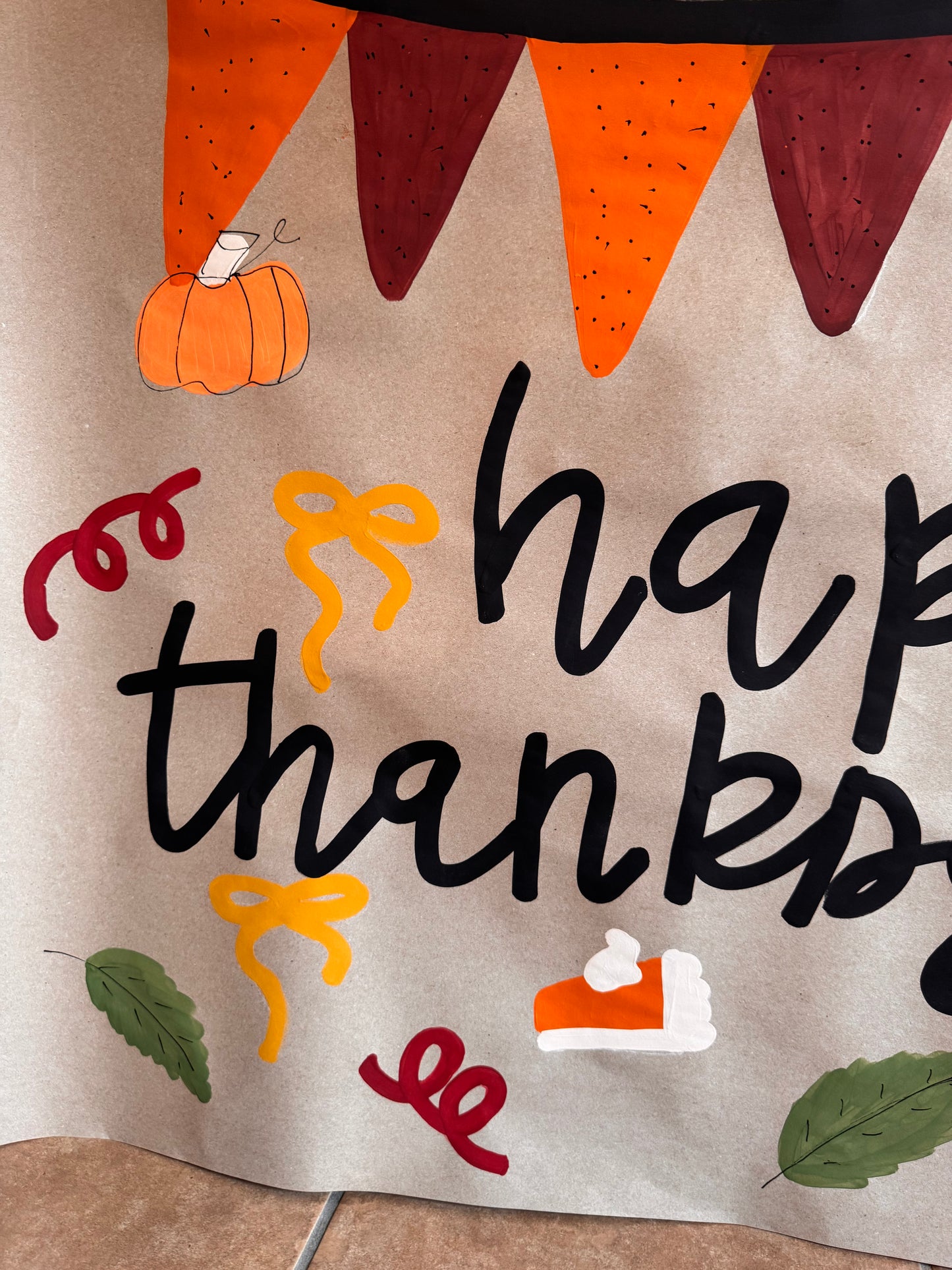 READY TO SHIP Classic Thanksgiving Banner
