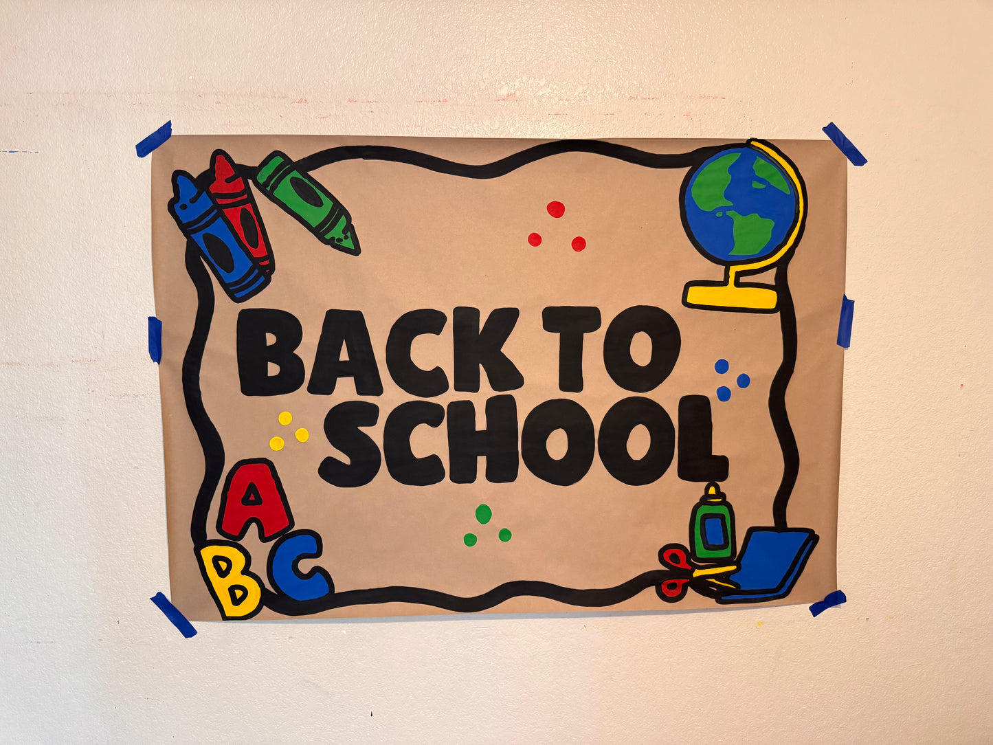 READY TO SHIP Back To School Primary Banner
