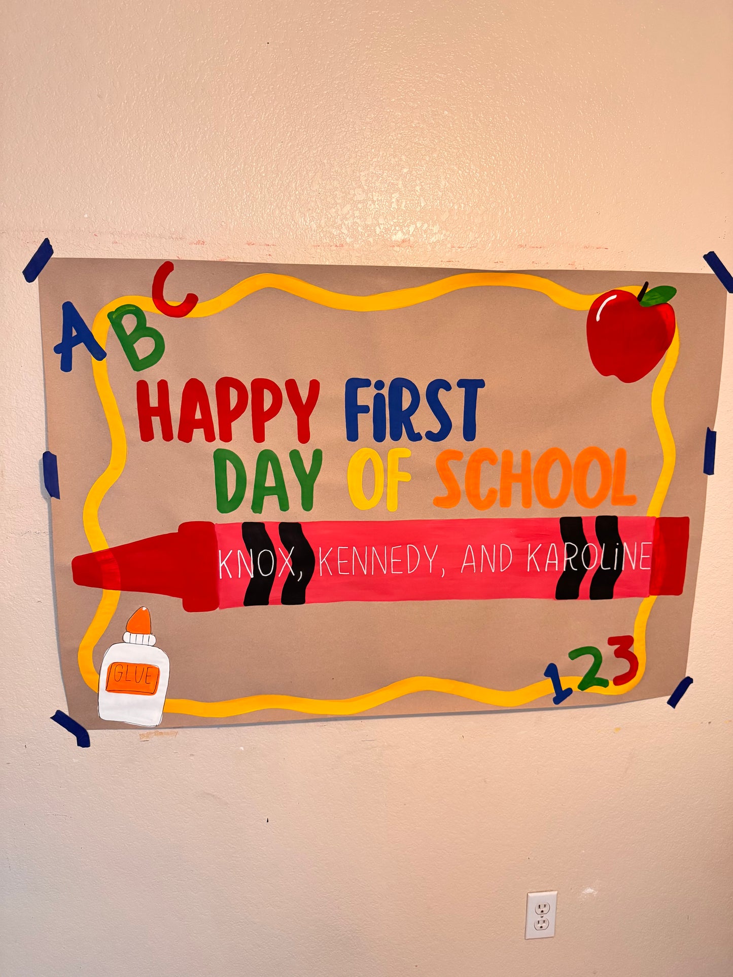 Personalized Back To School Banner