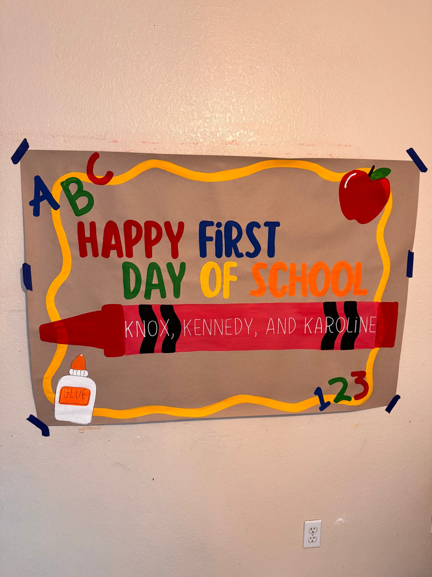 Personalized Back To School Banner