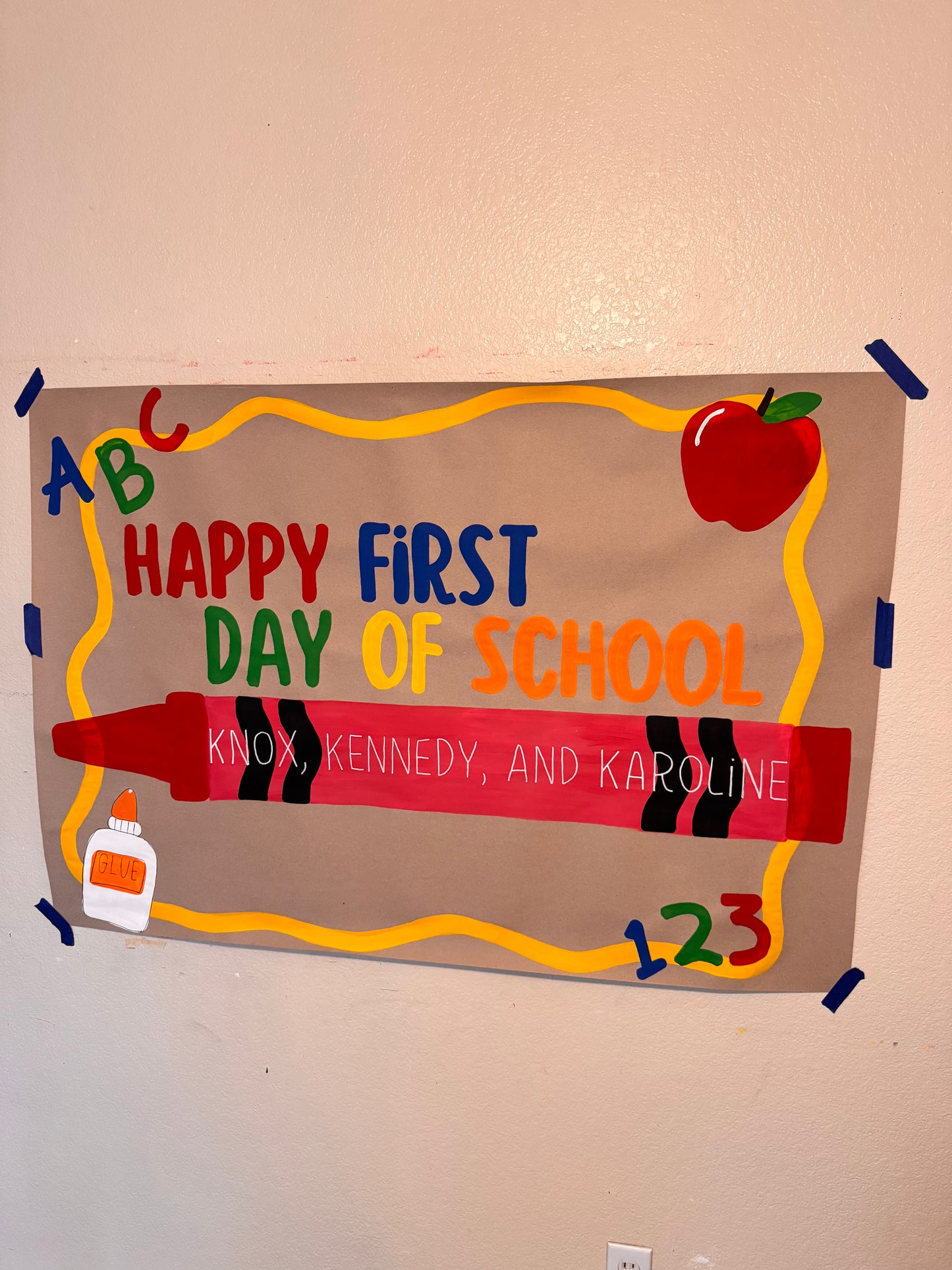 Personalized Back To School Banner