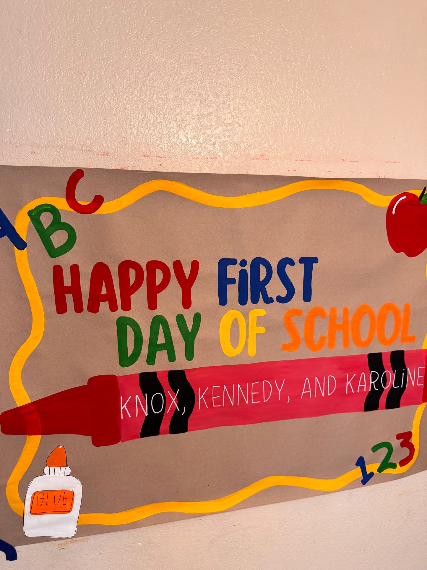 Personalized Back To School Banner