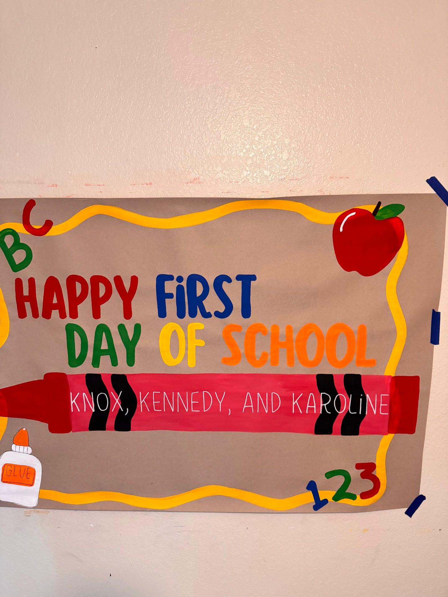 Personalized Back To School Banner