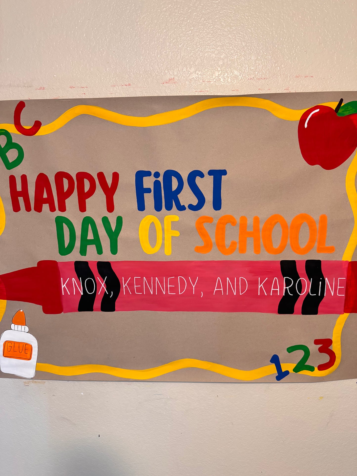 Personalized Back To School Banner