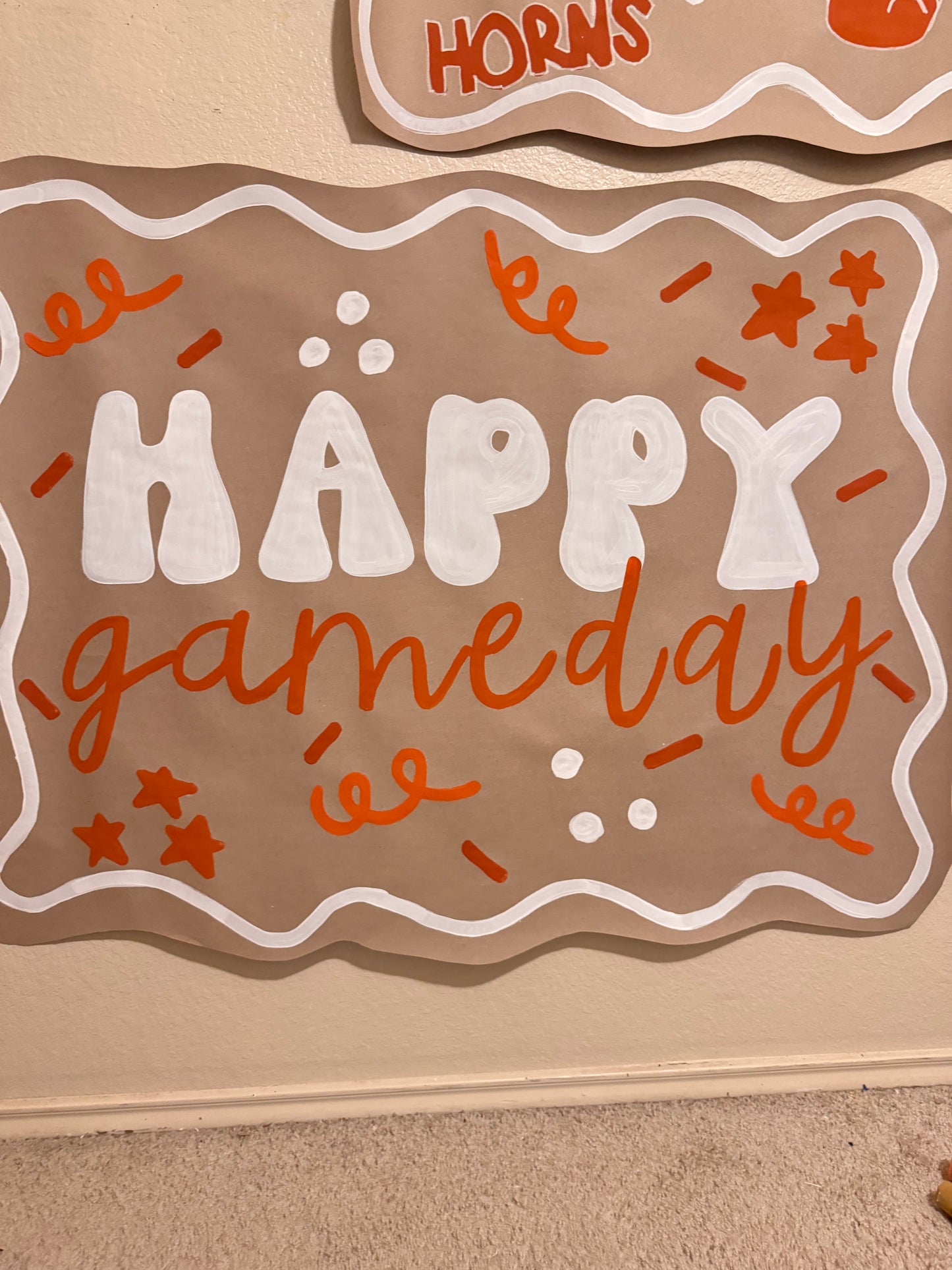 READY TO SHIP Gameday Longhorn Banner