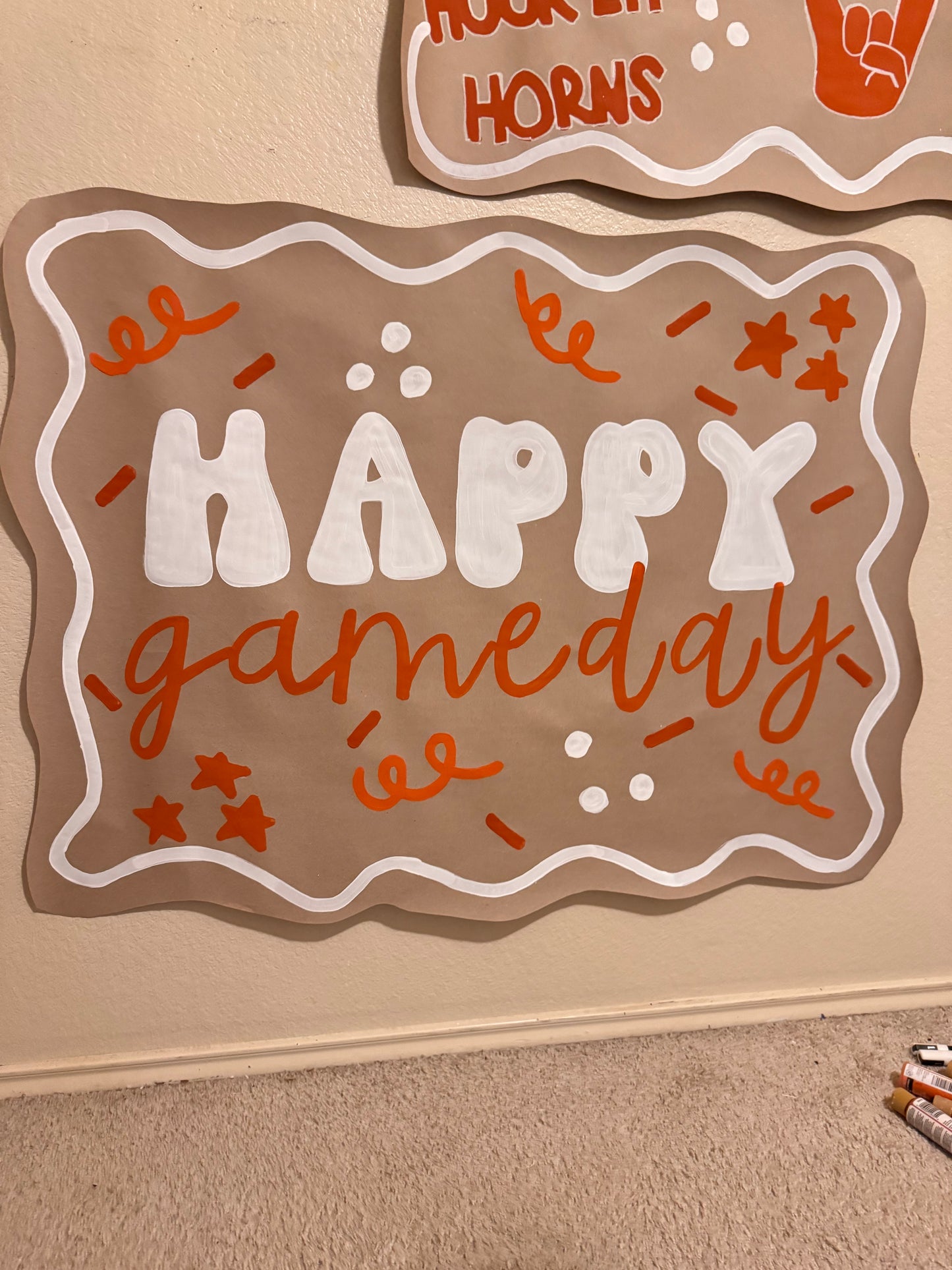 READY TO SHIP Gameday Longhorn Banner