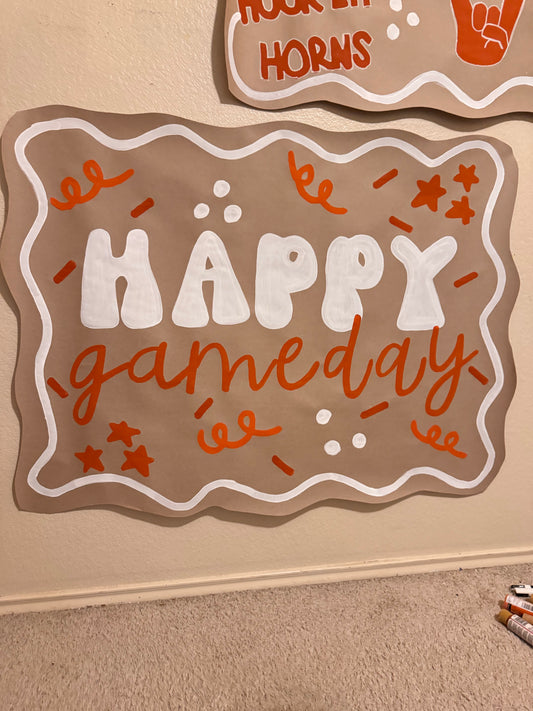 READY TO SHIP Gameday Longhorn Banner