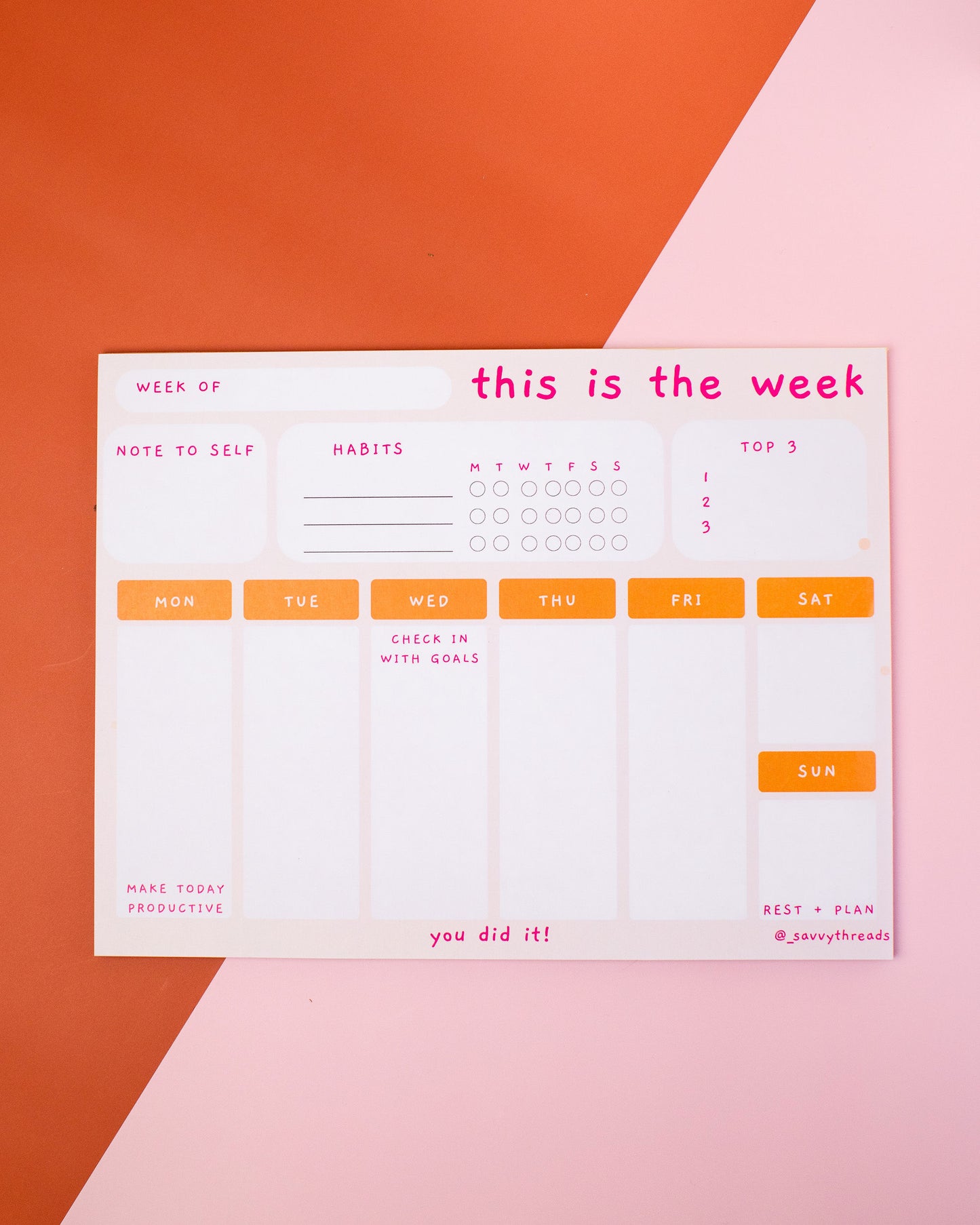 Go To Weekly Planner