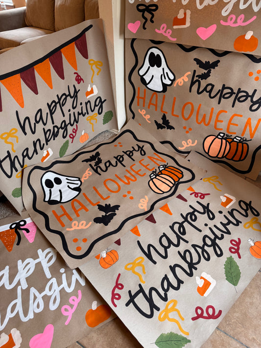 READY TO SHIP Classic Thanksgiving Banner