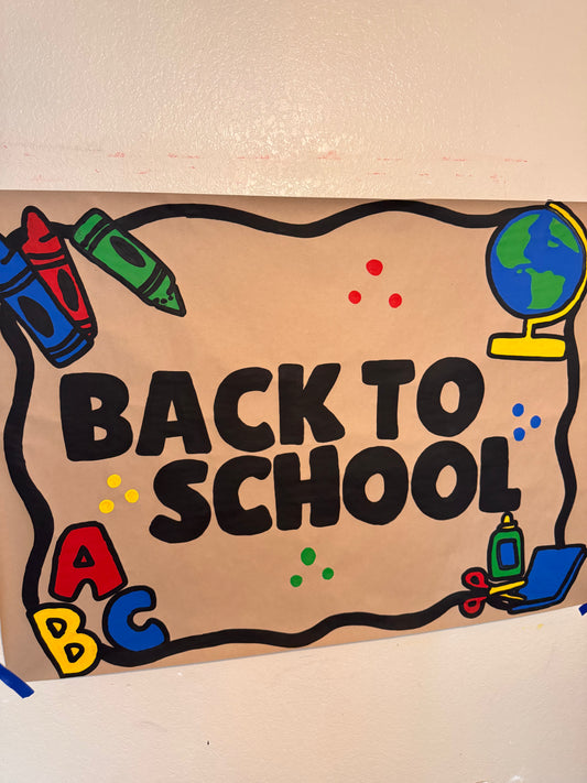 READY TO SHIP Back To School Primary Banner