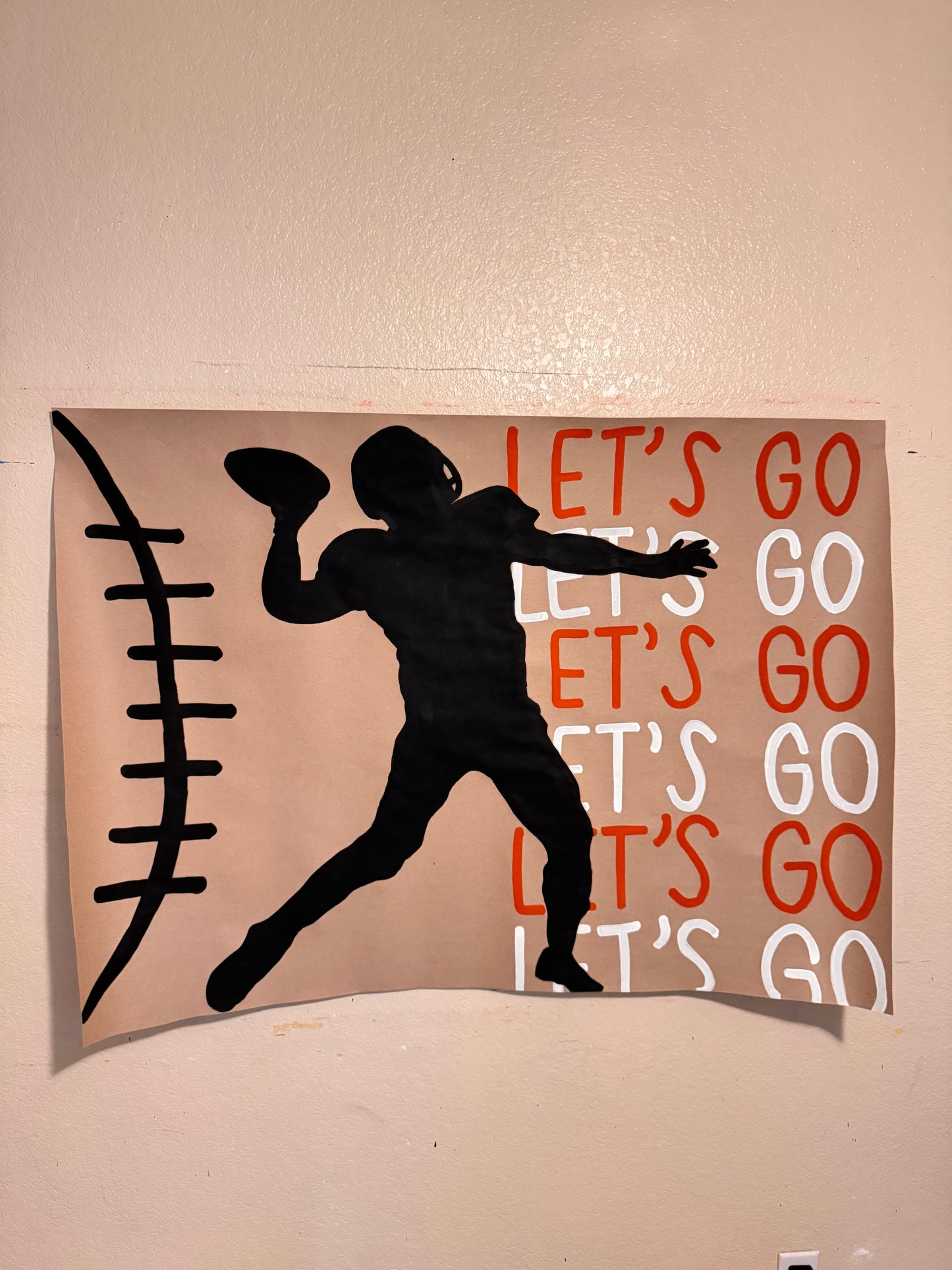 READY TO SHIP Let's Go Longhorn Banner